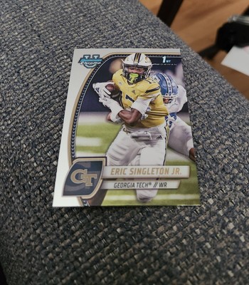 2024 Bowman U Chrome Football Eric Singleton Jr. #71 1st Georgia Tech