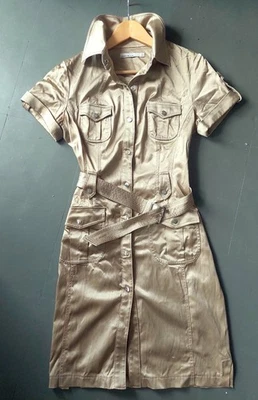 BARGAIN! Karen Millen - Military Utility Dress - Khaki Size 12 - Image 1 of 4