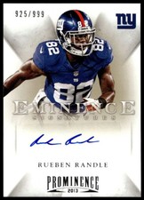 2013 PANINI PROMINENCE RUEBEN RANDLE 12 MINT AU, SN999 FOOTBALL NEW YORK GIANTS