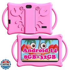 Android 14 Tablet Bambini 7 Pollici Tablet per Bambini, 8GB RAM 32GB ROM Quad Core a