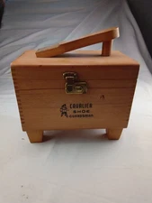 Cavalier Guardsman Vintage Wooden Shoebox Deluxe Shoes Shine Case