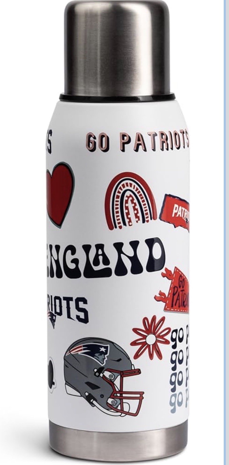 Stainless Steel Bpa Free New England Patriots