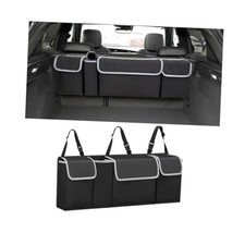 AUCELI Car Trunk Organizer, Backseat Hanging Large Storage with Black