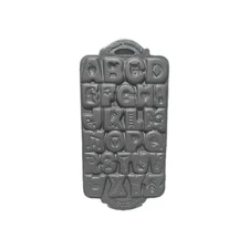 Vintage Cast Iron Cookie Alphabet Mold By John Wright Co. 1985. New