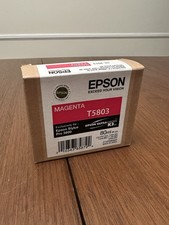 Genuine Epson T5803 Magenta Ink Cartridge for Stylus Pro 3800 Sealed 10.2013