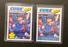 Pete Crow Armstrong 2026 Topps Heritage ALL-STAR ICON SP + BASE! RARE! CUBS!