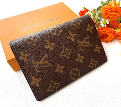 LOUIS VUITTON Monogram Passport Cover Brown-usa