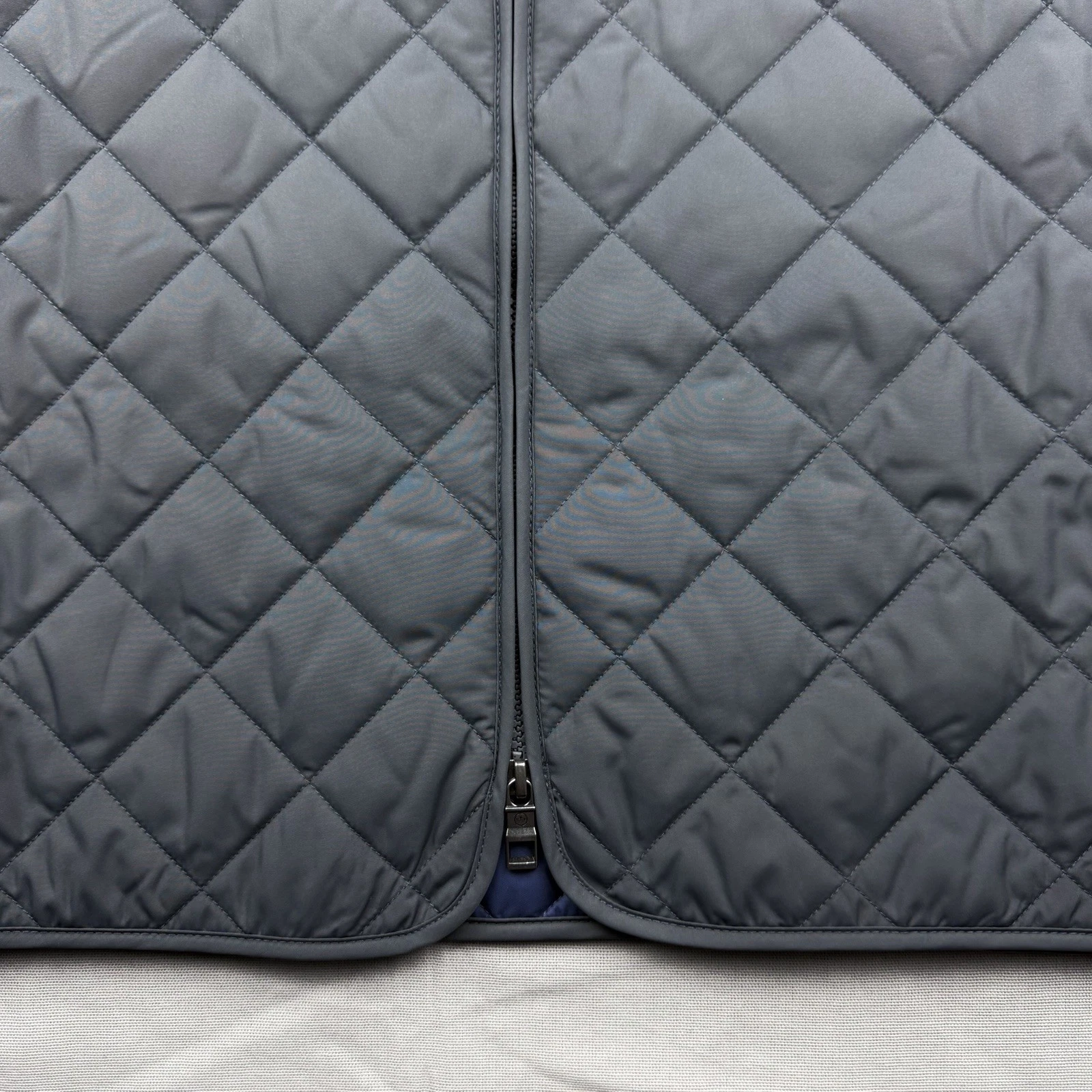 Peter Millar Crown Essex Full Zip Quilted Puffer Vest Jacket Iron Gray XL $245 - product detail image 5