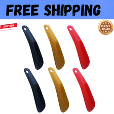 6 Pack Plastic 6.3" Shoe Horn Travel Shoehorns, Plastic Shoehorn...