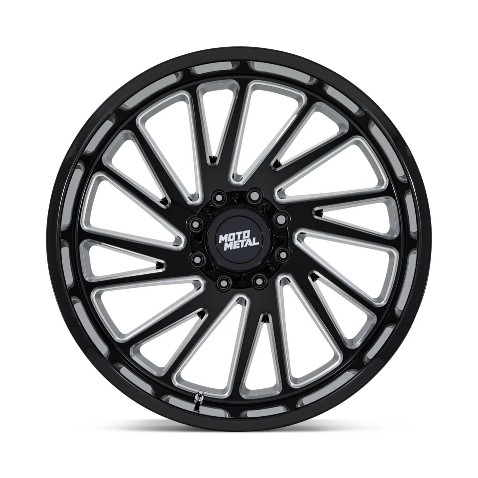 Llanta de camión Moto Metal MO811 Combat 24x12 8x6,5 negra brillante fresada 24" -44 mm Foto 2 de 4