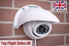 Rain Sun Shield Weather Cover Anti Glare CCTV Turret Dome Cameras SMALL UK STOCK