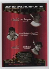 2004 Donruss Throwback Threads Dynasty Spectrum Enos Slaughter Stan Musial 4i0