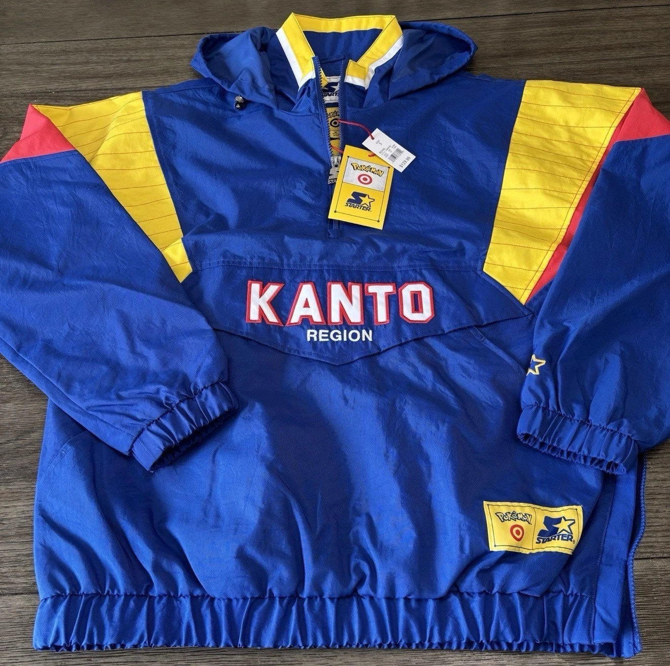 Pokemon x Target Starter Pullover Jacket Blue Kanto Region Windbreaker SHIPS NOW
Opens in a new wind