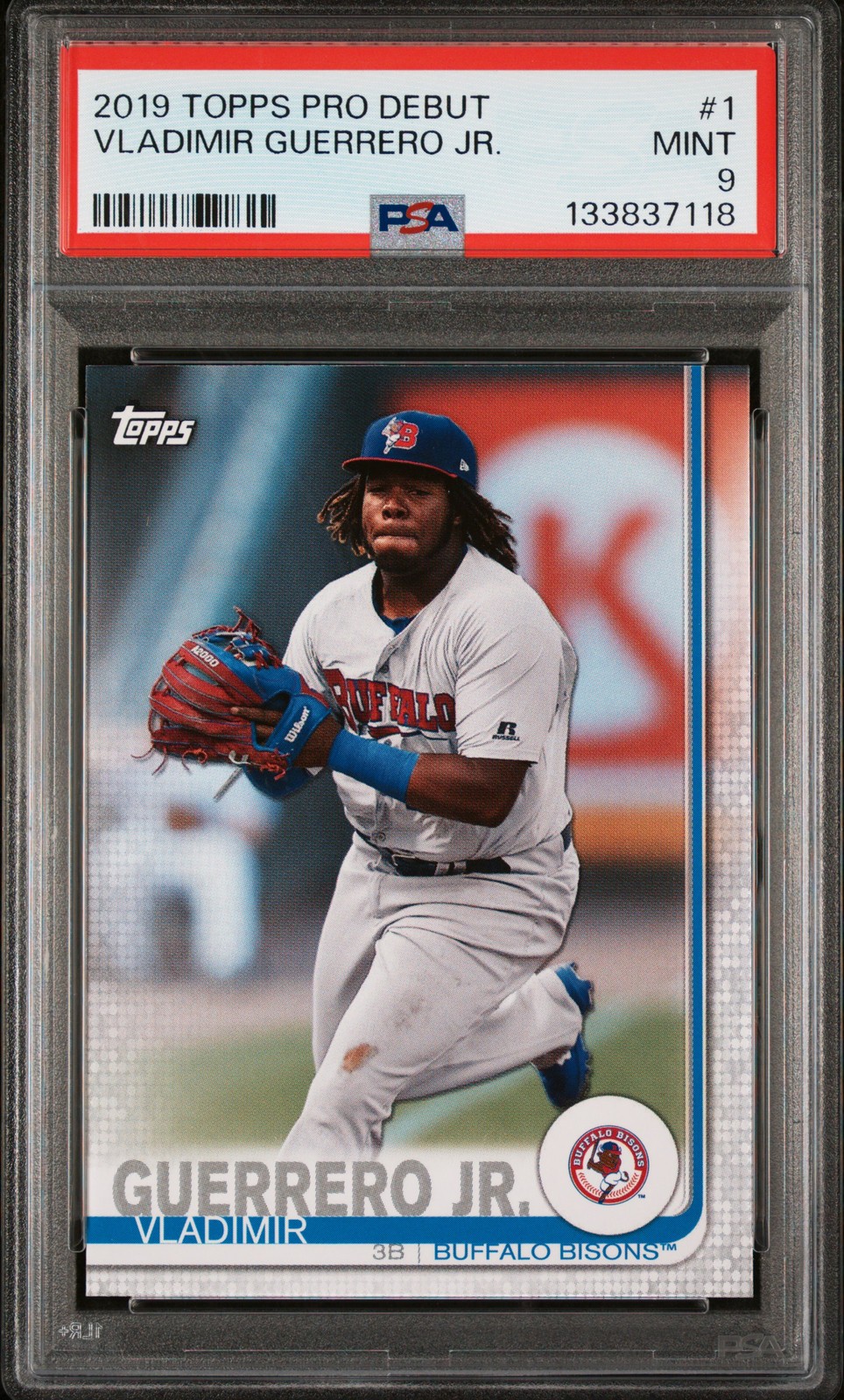 2019 TOPPS PRO DEBUT #1 VLADIMIR GUERRERO JR. PSA 9