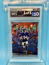 2025 Wild Card Pop1 Drop.2 Cam Skattebo “Spraypaint Savage” 1/1