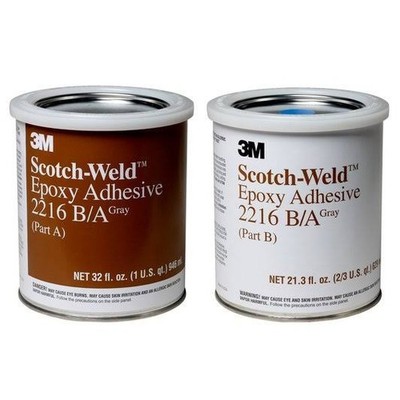 3M 2216 B/A SCOTCHWELD GRAY EPOXY one QUART KIT