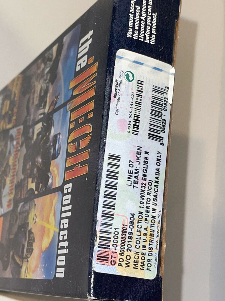 The Mech Collection PC 2001 Microsoft Game NTSC BRAND NEW