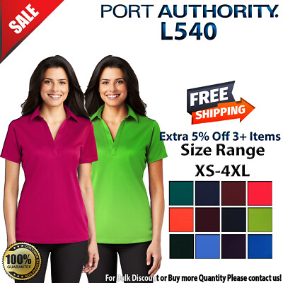 Port Authority L540 Womens Short Sleeve Dri-Fit Silk Peak Performance Golf Polo