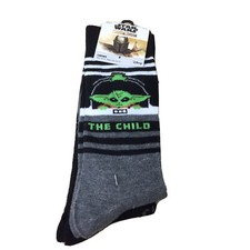 HYP Star Wars The Child 2 Pair Men s Novelty Crew Socks Size 10-13 New AR193
