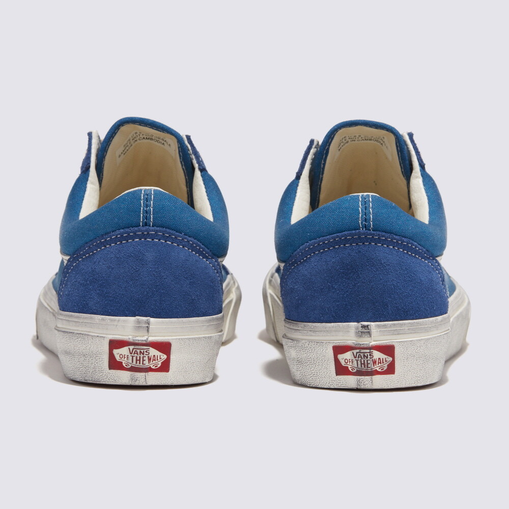 【極希少】Vans Authentic \"Wave Washed Blue\" New Vans Authentic Wave Washed Blue Sneakers Low-Top Shoes