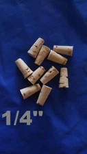 CORK stopper plug round tapered style crafts fishing lab wine all natural *1/4*
