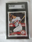 2011 Mike Trout Topps Update Rookie Card SGC Graded 8 L.A. Angels Superstar !