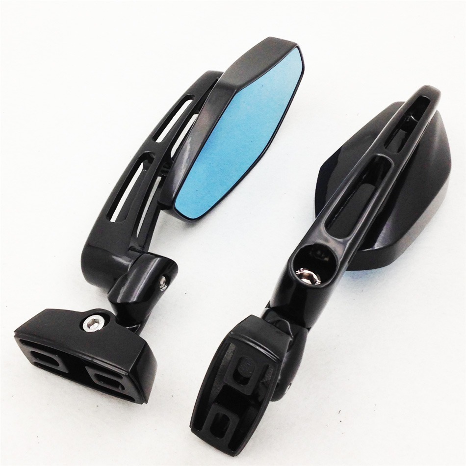 Adjustable Black Racing Rearview Side Mirrors For 1997-2009 Suzuki