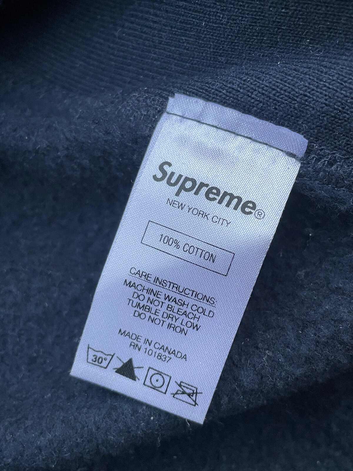 Felpa con cappuccio Supreme Gonz Reverse Weave nero semplice bianca uomo taglia media