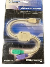 Cables to Go 27225 USB To Dual PS/2 Keyboard and Mouse Adapter Brand New NIP