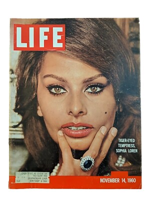 Sophia Loren Life Magazine November 14, 1960 **COVER SHEET ONLY