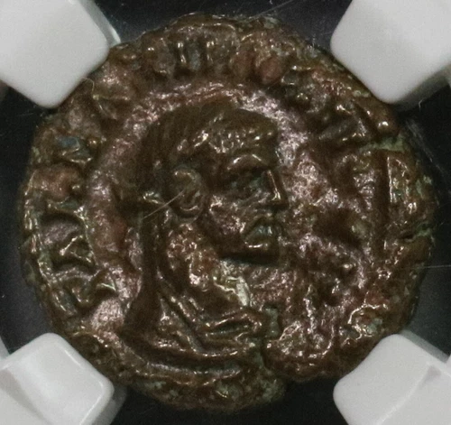 293 NGC Ch VF Galerius Egypt Alexandria Potin Tetradrachm Eirene R5 (21091302C)