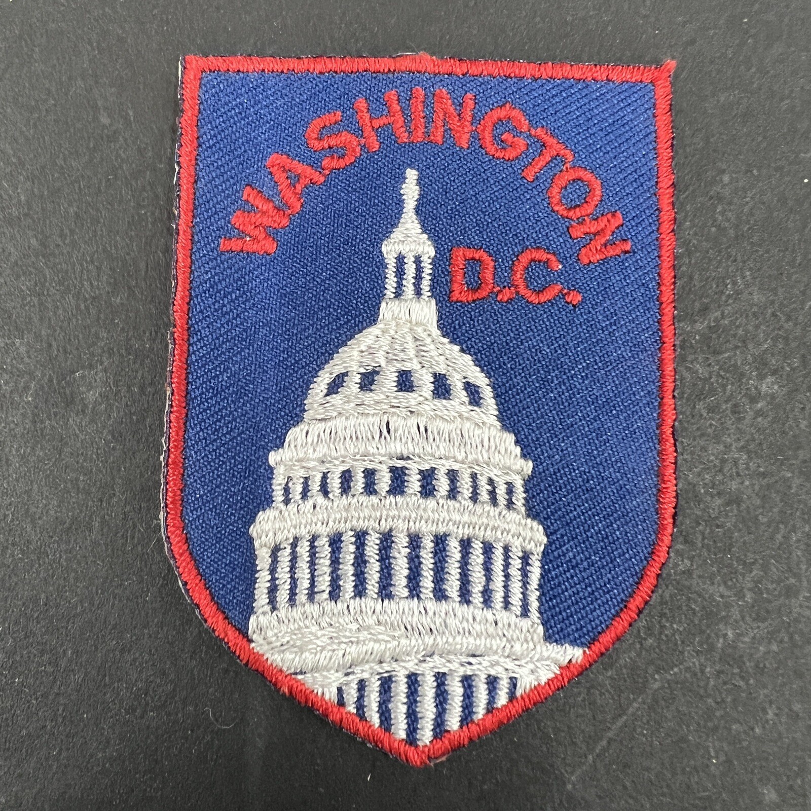 Vintage Washington DC D.C. 2” Shield Patch Travel Souvenir