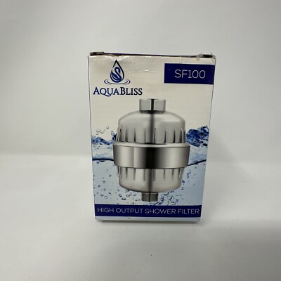 AquaBliss SF100 High Output Shower Filter Multi Stage Filtration Brand New