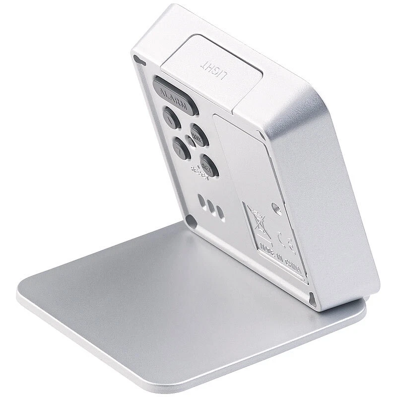 PEARL Kompakter Digital-Reisewecker mit Thermometer, Kalender und Timer - Bild 3 von 4