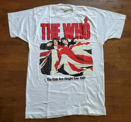 The Who The Kids Are Alright Tour Concert Tee S 1980s vintage concert t-shirt, vintage, size L, single stitch, B+ condition