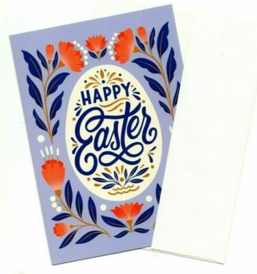 Happy Easter Greeting Card Warm Wishes Wishing Seasonal Holiday Blessings Gift