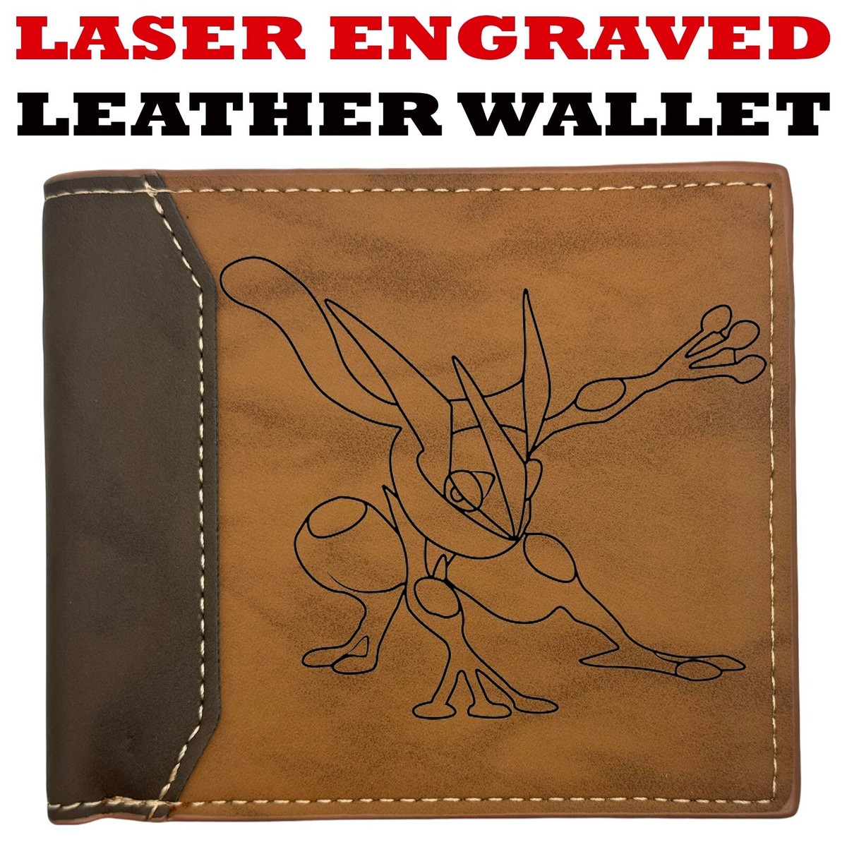 GRENINJA - POKE-MON Leather Wallet Bifold Premium Quality NEW | eBay