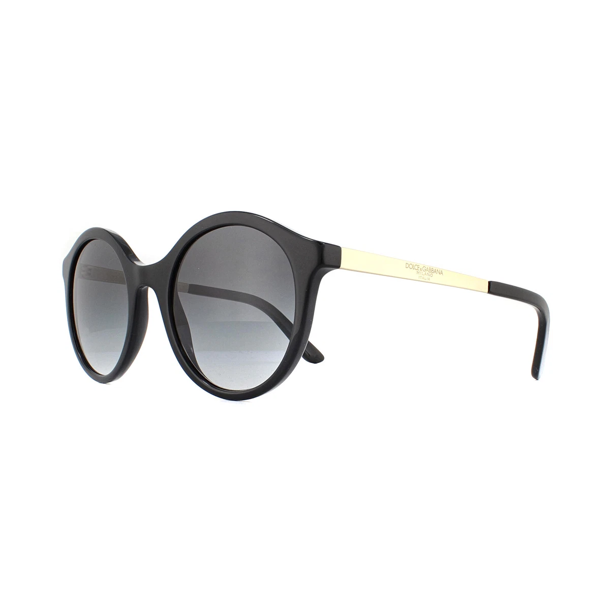 Dolce Gabbana Sunglasses DG4358 501 8G Black Gold Grey