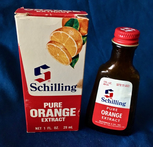 *Vintage* SCHILLING (McCormick) Bottle Spice (PURE ORANGE EXTRACT) 1976