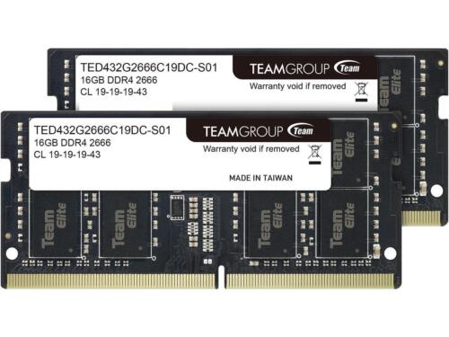TEAM ELITE 32GB (16Gx2) DDR4-2666 #885 PCパーツ PC/タブレット 家電・スマホ・カメラ 割引購入