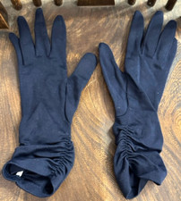 Vintage Fownes Embraceable A 6-7 Nylon Ruched Mid-Length Evening Gloves