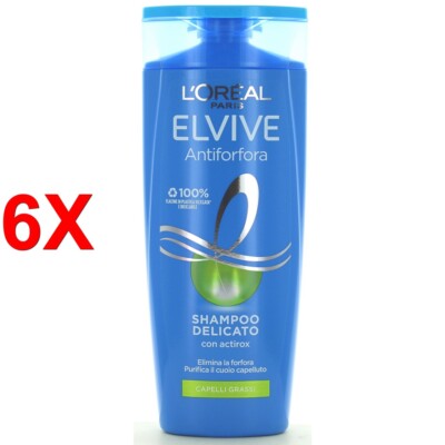 6 X Elvive Shampoo 250 Ml. anti-phock Hair Shampoo Sanft