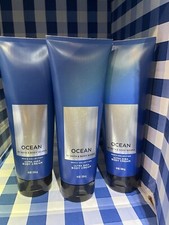NEW 3 BATH  BODY WORKS OCEAN MEN'S COLLECTION ULTRA SHEA BODY CREAM 8 OZ LOTION