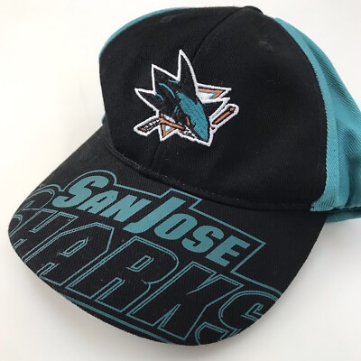 NHL San Jose Sharks Slouch Adjustable Kids One Size Hat Cap  display picture 3