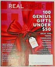 REAL SIMPLE Magazine DECEMBER 2015 100 GIFTS Under $50; Organizing/Decor Rescue
