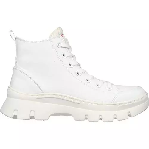 Skechers Roadies Surge Rompers Womens Ladies Vegan Ankle Boots White Size 4 8