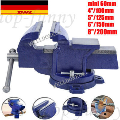 Schraubstock Drehbar 60/100/150/200 mm Werkbankschraubstock Parallelschraubstock