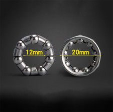 2x 20mm Kugelring Kugellager Kugelhalter / 3/16" / 7 Kugeln im Kugelkäfig