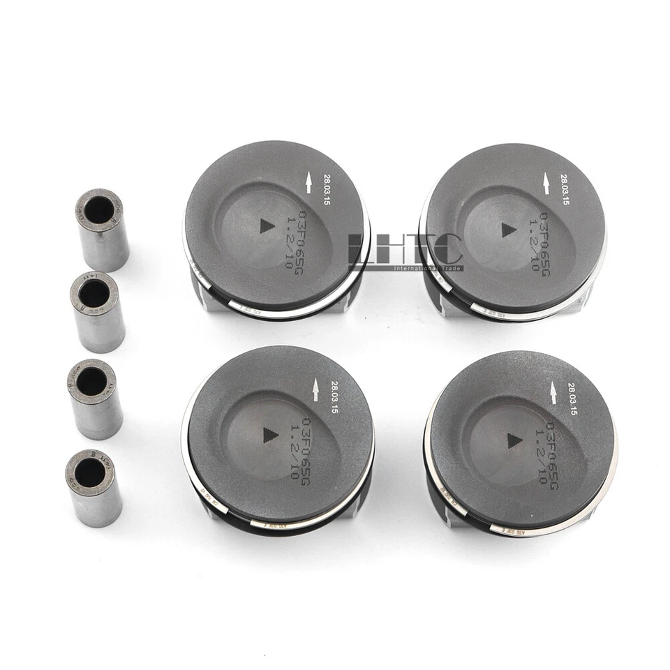 4x Conjunto de Anéis de Pistão Φ71mm Genuíno Para VW Golf Beetle Audi A1 A3 1.2 TSI CBZB - Imagem 4 de 4