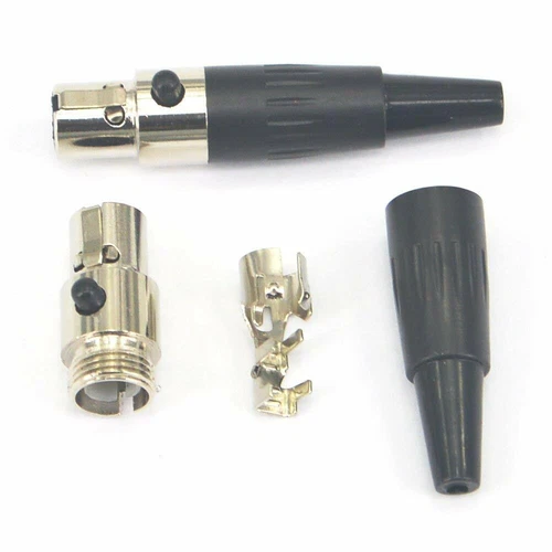 4x Mini XLR 4-Pin For Shure Wireless Headset Lapel Microphone Mic Connectors HOT - Picture 5 of 9